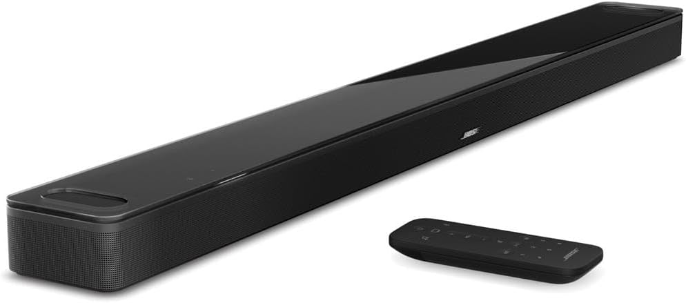 Bose Smart Ultra Dolby Atmos Soundbar, Black, Bundle with Bass Module 700 and 2X Surround Speakers 700, with HA Brand 10 HDMI Cable (Soundbar + Bass, Black)