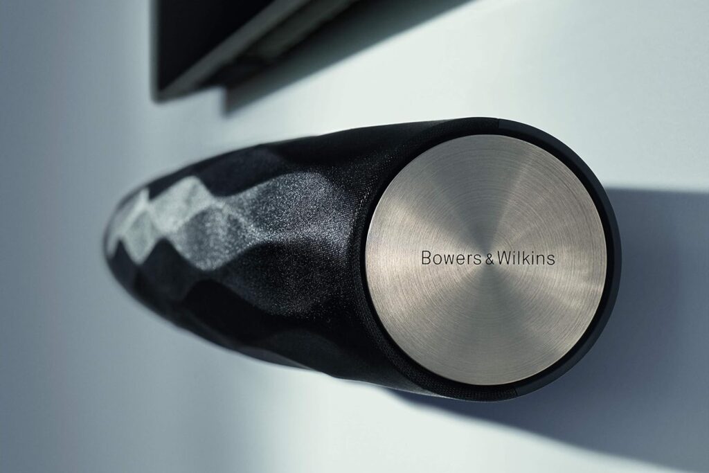 Bowers Wilkins Formation Bar 3 Channel Sound Bar for Hi-Res, Immersive 3D Audio, (3) 1 Tweeters (6) 2.5 Drivers, Music Streaming via Bluetooth, AirPlay 2 Spotify Connect, Wall-Mountable