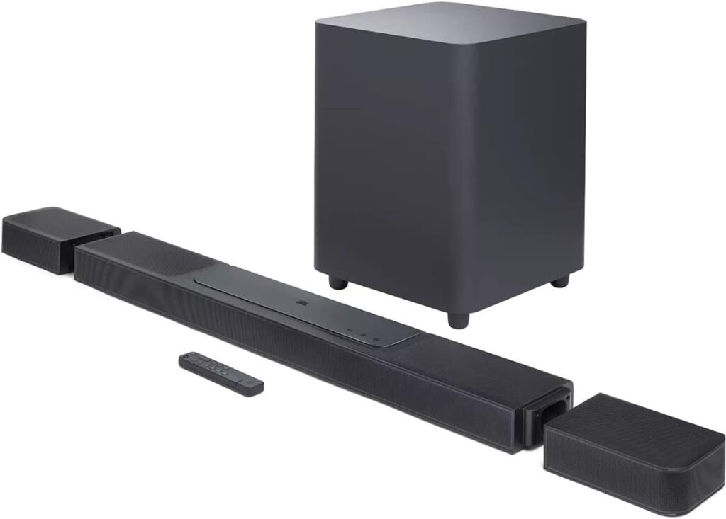 JBL Bar 1300X: 11.1.4-Channel soundbar with Detachable Surround Speakers, MultiBeam™, Dolby Atmos® and DTS:X®, Black