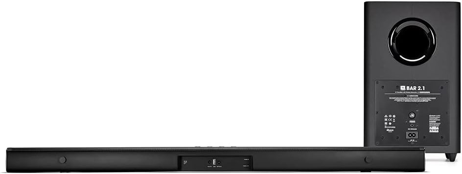 JBL Bar 2.1 Deep Bass (MK2): 2.1 Channel Soundbar with Wireless Subwoofer, Black