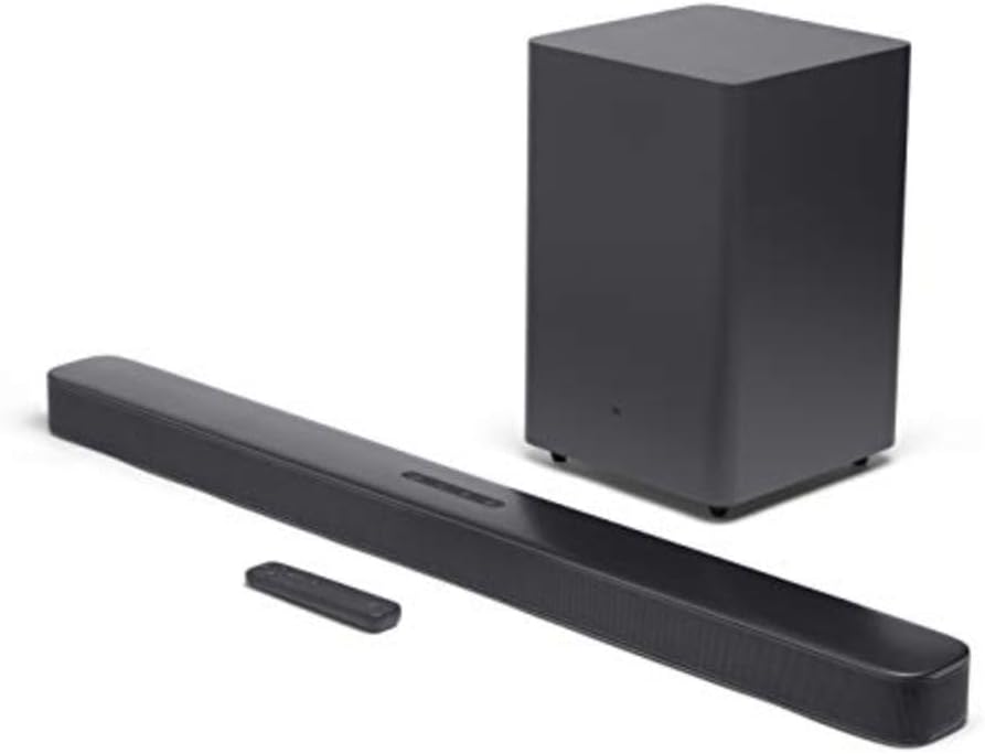JBL Bar 2.1 - Deep Bass Soundbar with 6.5 Wireless Subwoofer (2019 Model), Black