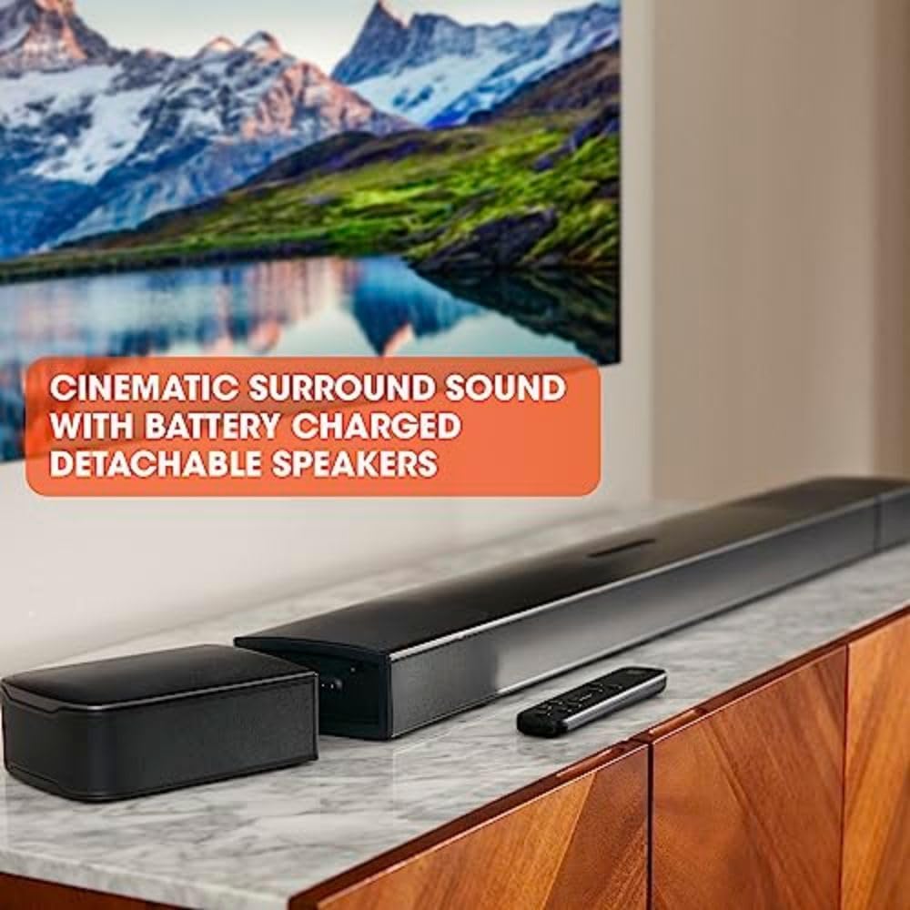 JBL Bar 9.1 - Channel Soundbar System with Surround Speakers and Dolby Atmos, Black