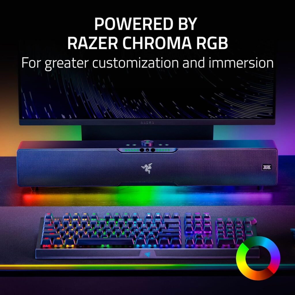 Razer Leviathan V2 X Soundbar Speaker - Bluetooth, USB-C, Chroma RGB - Black