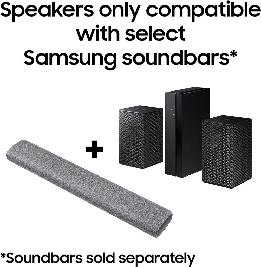 SAMSUNG HW-S50A 3.0ch Soundbar w/Dolby Atmos, DTS Virtual:X, Built in Center Speaker, Adaptive Sound Lite, Bluetooth Multi Connection, Premium Design, 2021, Deep Gray