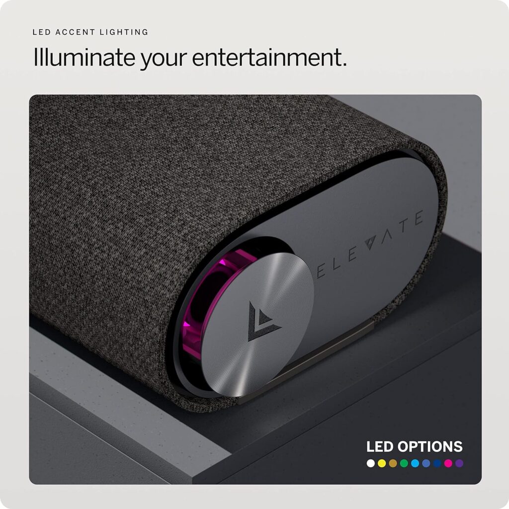 VIZIO 5.1.2 Elevate Sound Bar with Dolby Atmos, 13 Speakers, Wireless Subwoofer, Alexa - 2023 Model, Black