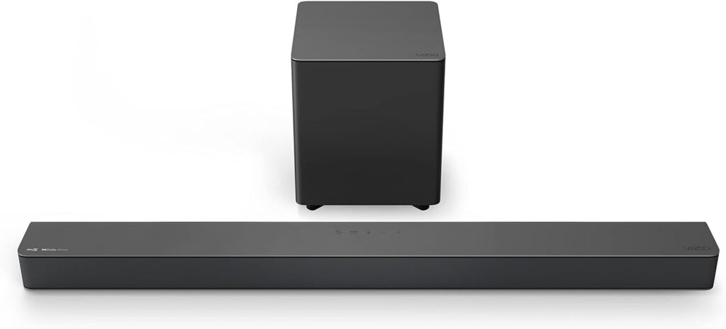 VIZIO M-Series 2.1 Sound Bar with Dolby Atmos and DTS:X, Wireless Subwoofer, M215a-J6 (HDMI)-Black