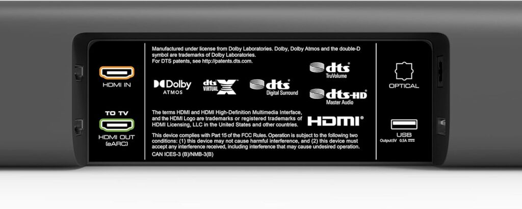 VIZIO M-Series 2.1 Sound Bar with Dolby Atmos and DTS:X, Wireless Subwoofer, M215a-J6 (HDMI)-Black