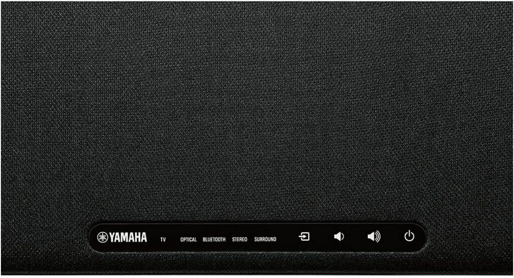 Yamaha Audio SR-B20A Sound Bar with Built-in Subwoofers and Bluetooth, Black